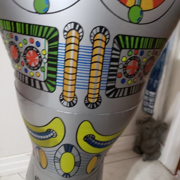 Vintage Starman 80 Inflatable Robot Radio Controlled Toy 1970's Tested In Box - Picture 9 of 16